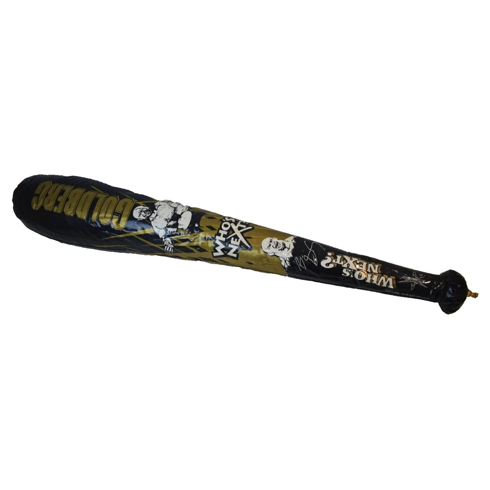 1999 Bill Goldberg 38" WCW Who's Next? Inflatable Blow Up Bat Printed Signature